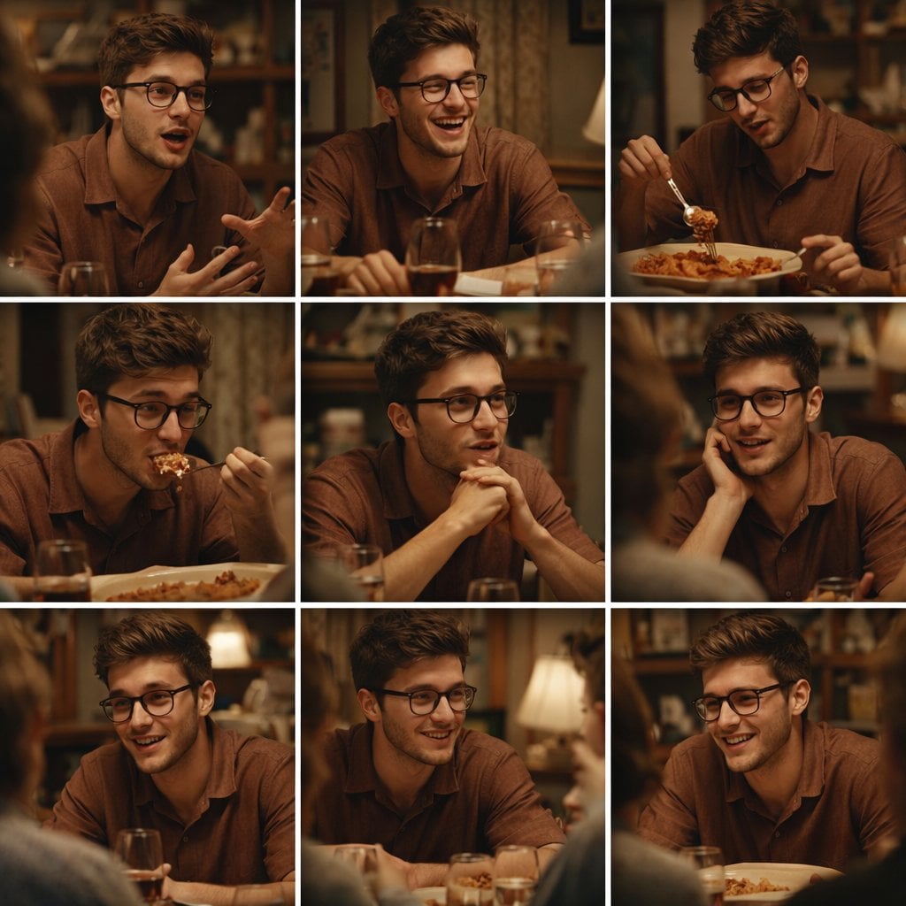 Cinematic Family Dinner Storyboard