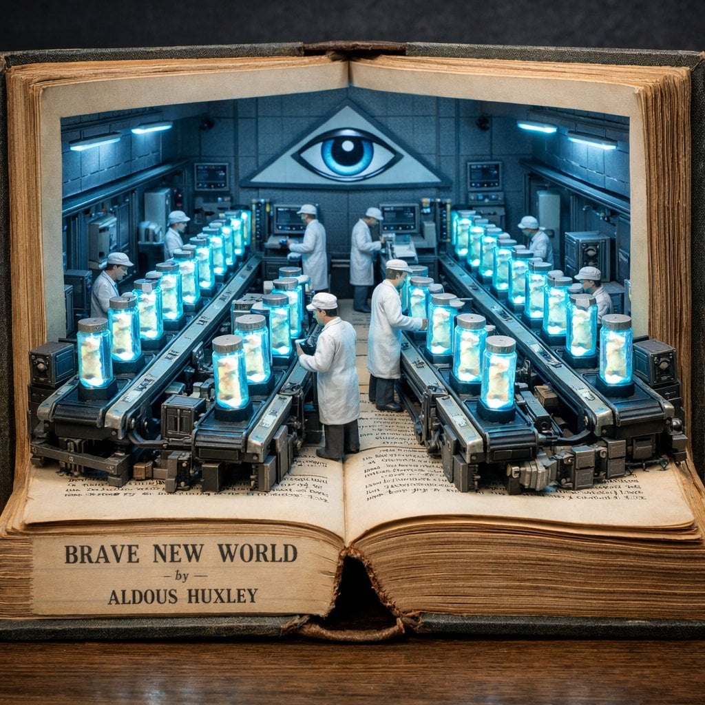 Schöne Neue Welt Surreales Diorama