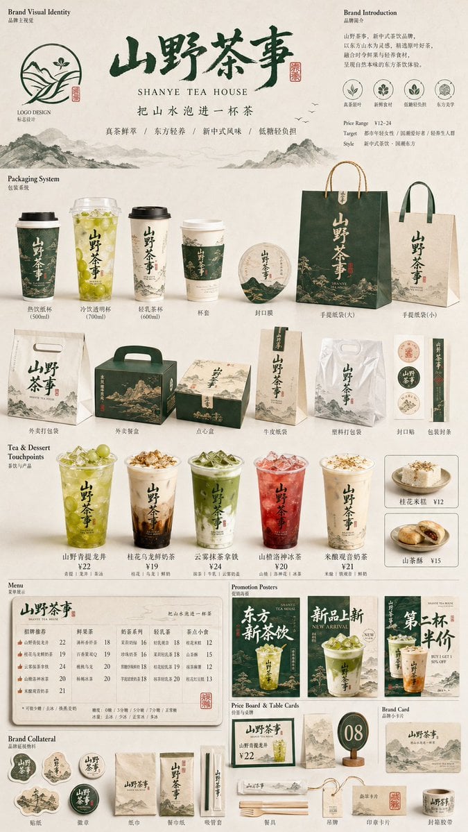 Tableau Proposition VI Emballage Momo Fresh Fruit Tea
