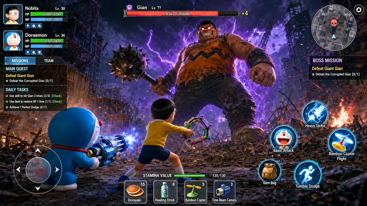 Doraemon RPG Boss-Kampf