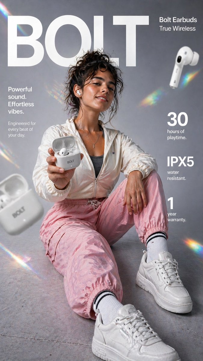 Bolt Earbuds Lifestyle Campaign