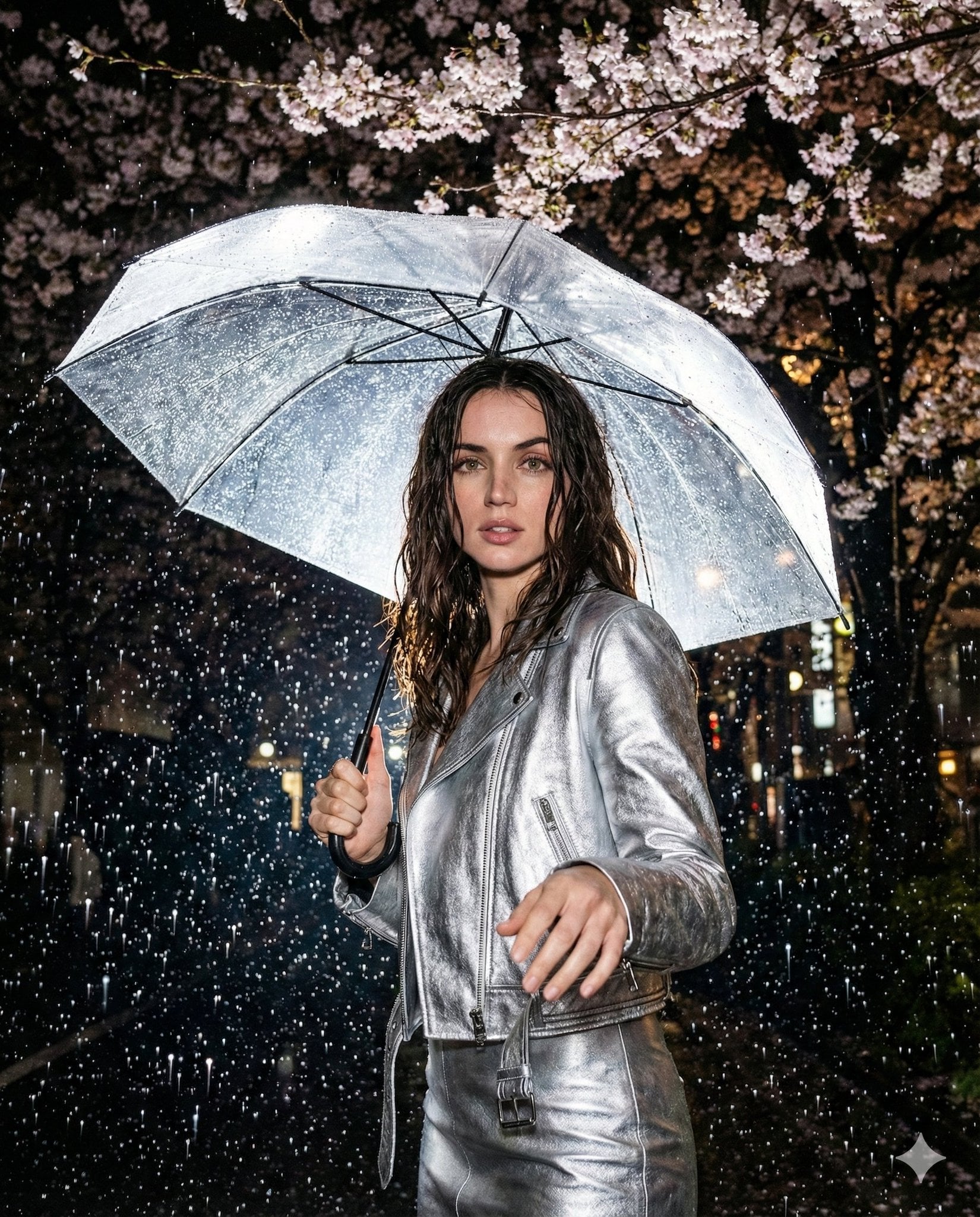 Gece Yağmur Portresi: Dergi Flaş Fotoğrafı