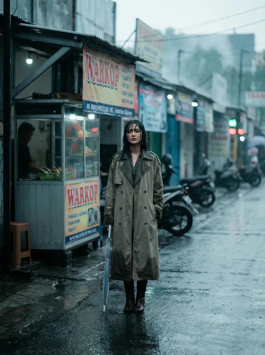 Editorial Moda Lluvia Callejera | Atmósfera Warkop