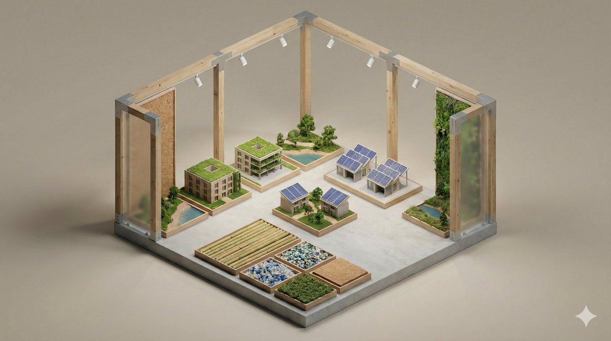 Diorama d'exposition isométrique | Modèle 3D minimaliste
