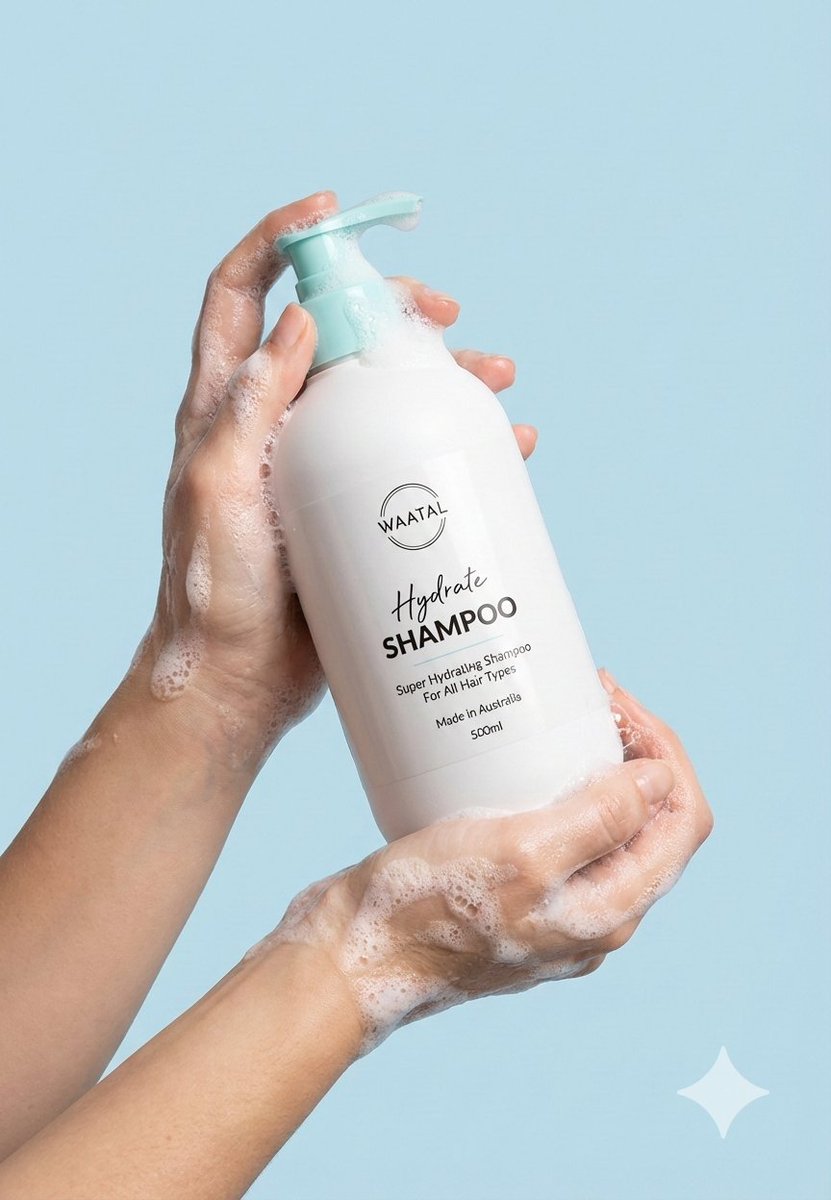 Shampoo Lather Product Photography | WAATAL Hydrate