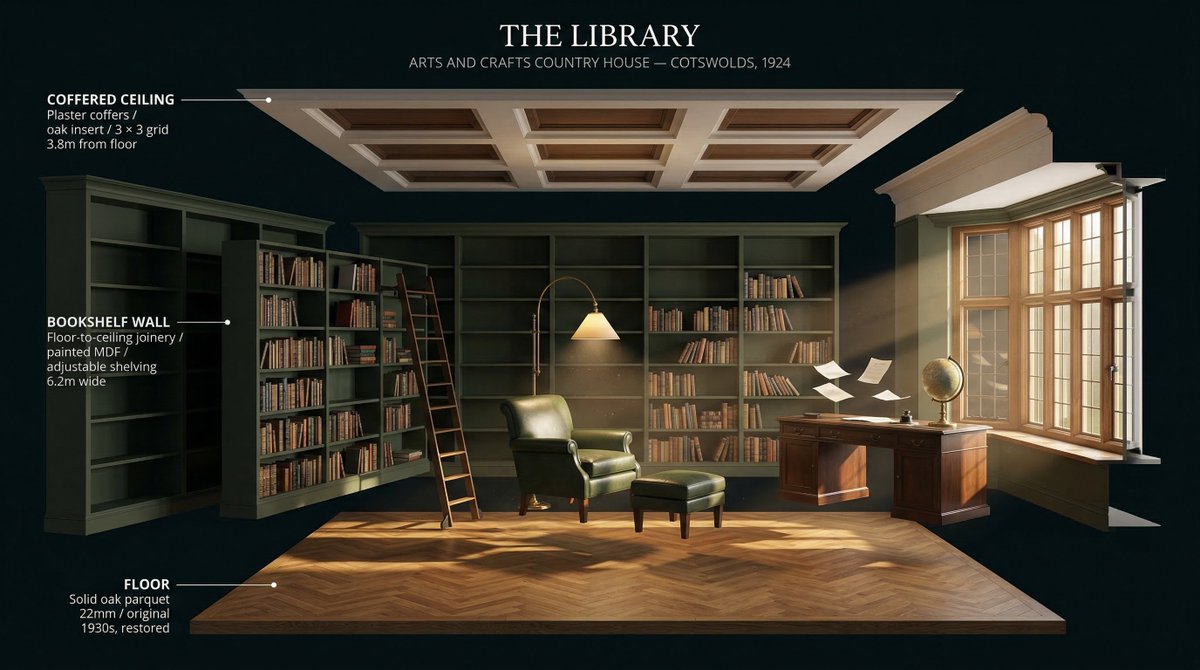 Exploded Room 3D | Architectural Model Universe